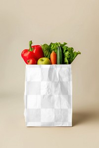 PNG paper grocery shopping bag