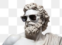 PNG Greek sculpture angle wearing sunglasses accessories accessory person.