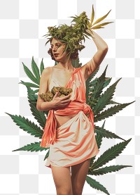 PNG Marijuana woman beachwear clothing.