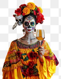 PNG A wine glass woman Halloween festival.