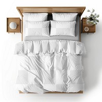 PNG bedding mockup,  transparent design