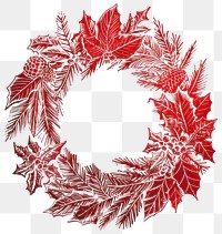 PNG Christmas wreath plant leaf art.