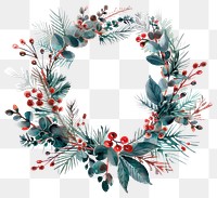 PNG Christmas wreath plant.