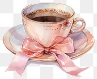 PNG Coquette coffee beverage saucer drink.