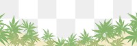 PNG Illustration of cannabis border vegetation outdoors herbal.