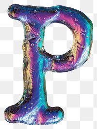 PNG Letter P foil aluminium number.
