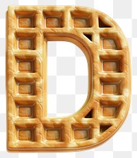 PNG Letter D symbol waffle confectionery.