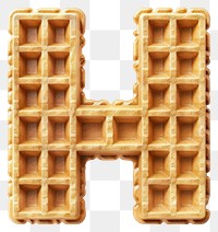 PNG Letter H waffle symbol confectionery.