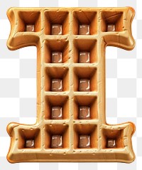 PNG Letter I symbol waffle confectionery.