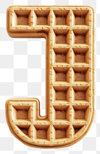 PNG Letter J waffle symbol confectionery.