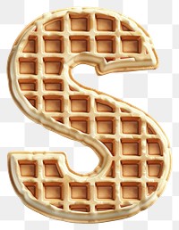 PNG Letter S waffle confectionery accessories.