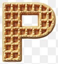 PNG Letter P waffle confectionery sweets.