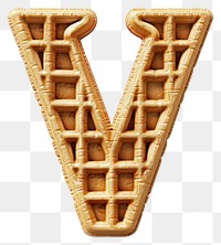 PNG Letter V symbol waffle confectionery.