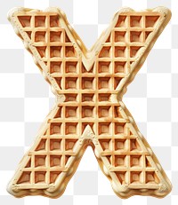 PNG Letter X dessert waffle confectionery.