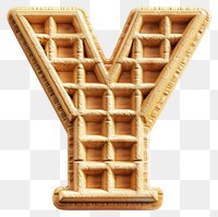 PNG Letter Y waffle symbol confectionery.