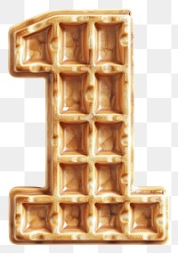 PNG Number 1 waffle food.