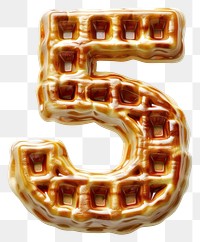 PNG Number 5 waffle confectionery accessories.