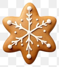 PNG Cookie gingerbread christmas dessert. 