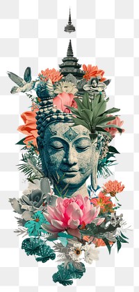 PNG Graphics collage art blossom.