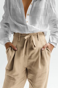 PNG women's blouse mockup, transparent design