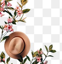 PNG Summer background hat handicraft beachwear.