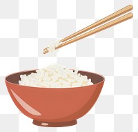 PNG Picking up natto with chopsticks food bowl.