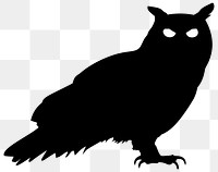 PNG Owl silhouette blackbird agelaius.