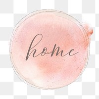Aesthetic home png pink Instagram story highlight cover template, transparent background