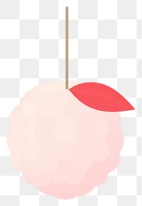PNG Illustration of a simple lychee art chandelier outdoors.