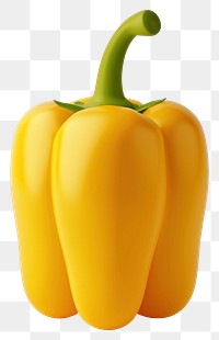 PNG Bright yellow bell pepper illustration