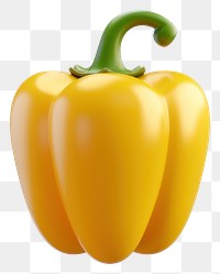 PNG Vibrant yellow bell pepper illustration