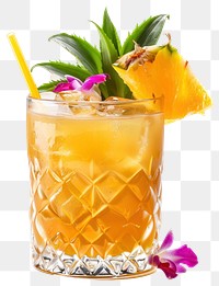 PNG Tropical pineapple cocktail drink