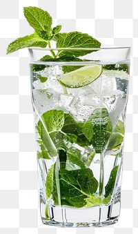 PNG Refreshing mint lime sparkling water