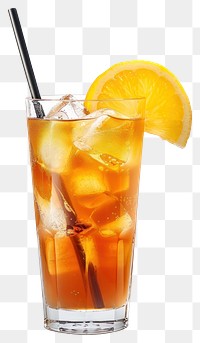 PNG Refreshing iced tea with lemon