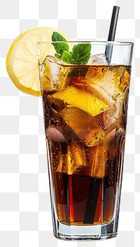 PNG Refreshing iced tea with lemon