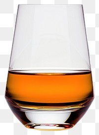 PNG Elegant whiskey glass with drink