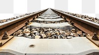 PNG Railroad tracks perspective skyward