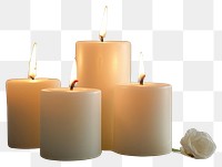 PNG Elegant candles creating serene ambiance