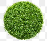 PNG Circular lush green grass