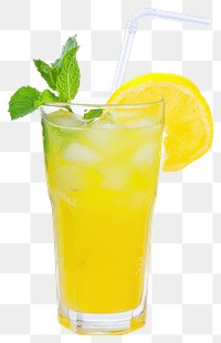 Refreshing lemon mint iced drink