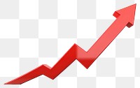 PNG Red arrow growth chart illustration