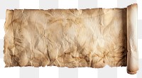 PNG Vintage crumpled parchment scroll