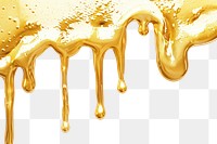 PNG Golden paint dripping art
