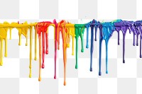 PNG Colorful dripping paint art