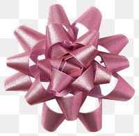 PNG Pink glittery gift bow