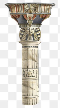 PNG Ancient Egyptian column illustration