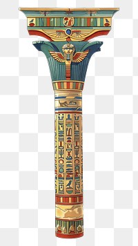 PNG Ancient Egyptian decorative column illustration