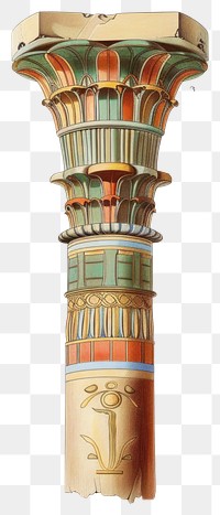 PNG Ancient Egyptian column illustration