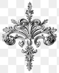 PNG Elegant vintage ornamental flourish design