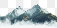 PNG Serene misty mountain landscape wallpaper